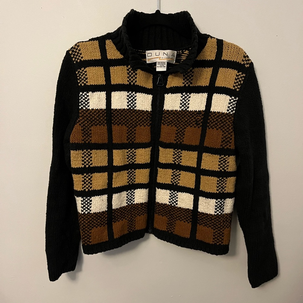 DUNA Hand loomed cotton/nylon sweater